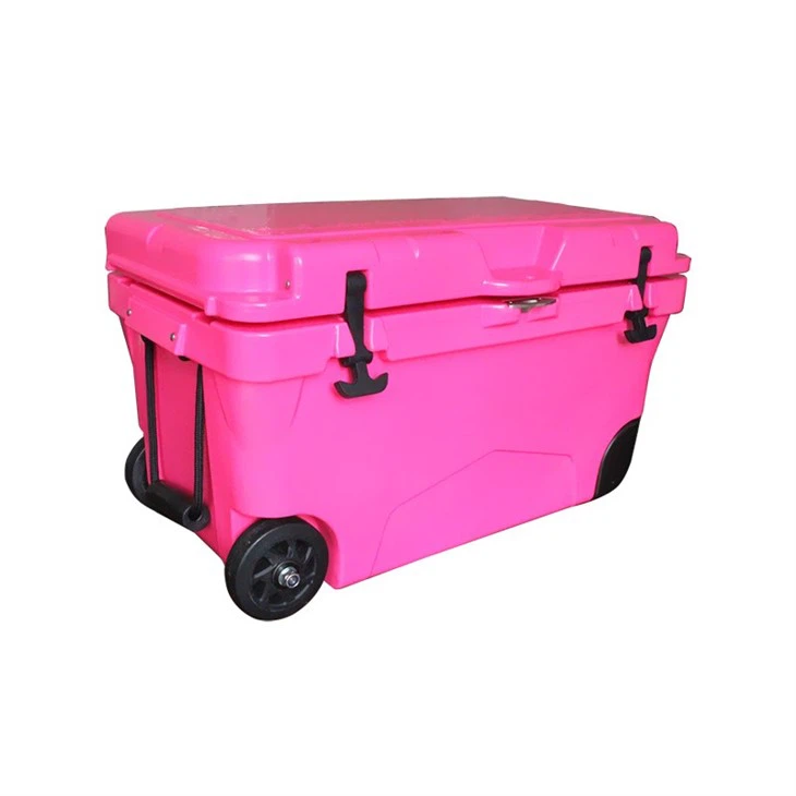 50QT Portable Cooler Box With Wheel